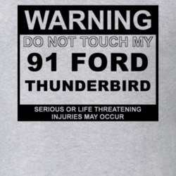 Warning Do Not Touch My 1991 Thunderbird Funny Car T Shirt