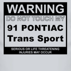 Warning Do Not Touch My 1991 Pontiac Trans Sport Funny Car T Shirt