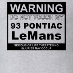 Warning Do Not Touch My 1993 Pontiac LeMans Funny Car T Shirt