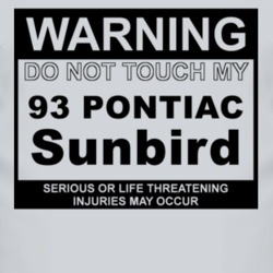 Warning Do Not Touch My 1993 Pontiac Sunbird Funny Car T Shirt