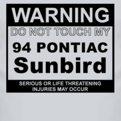 Warning Do Not Touch My 1994 Pontiac Sunbird Funny Car T Shirt