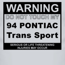 Warning Do Not Touch My 1994 Pontiac Trans Sport Funny Car T Shirt