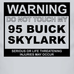 Warning Do Not Touch My 1995 BUICK SKYLARK Funny Car T Shirt