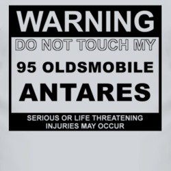 Warning Do Not Touch My 1995 Oldsmobile Antares Funny Car T Shirt