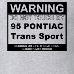 Warning Do Not Touch My 1995 Pontiac Trans Sport Funny Car T Shirt