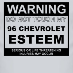 Warning Do Not Touch My 1996 Chevy Esteem Funny Car T Shirt