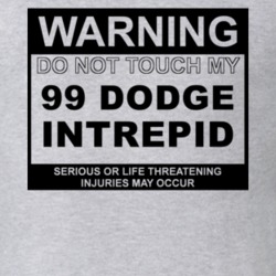 Warning Do Not Touch My 1999 Dodge Intrepid Funny Car T Shirt