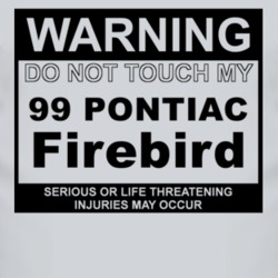 Warning Do Not Touch My 1999 Pontiac Firebird Funny Car T Shirt