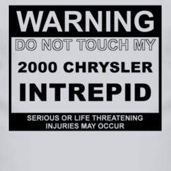 Warning Do Not Touch My 2000 Chrysler Intrepid Funny Car T Shirt