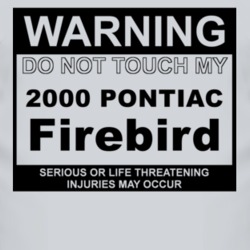 Warning Do Not Touch My 2000 Pontiac Firebird Funny Car T Shirt