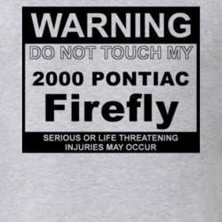 Warning Do Not Touch My 2000 Pontiac Firefly Funny Car T Shirt