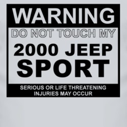 Warning Do Not Touch My 2000 Sport Funny Car T Shirt