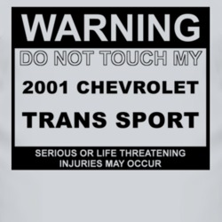 Warning Do Not Touch My 2001 Chevy Trans Sport Funny Car T Shirt