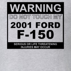 Warning Do Not Touch My 2001 F-150 Funny Car T Shirt