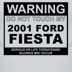 Warning Do Not Touch My 2001 Fiesta Funny Car T Shirt