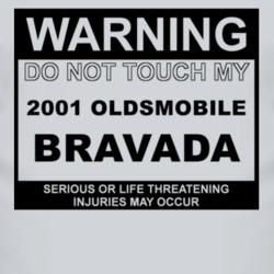 Warning Do Not Touch My 2001 Oldsmobile Bravada Funny Car T Shirt