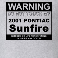 Warning Do Not Touch My 2001 Pontiac Sunfire Funny Car T Shirt