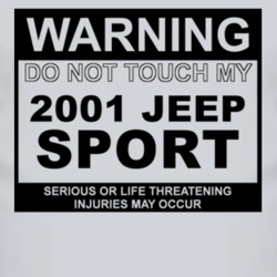 Warning Do Not Touch My 2001 Sport Funny Car T Shirt