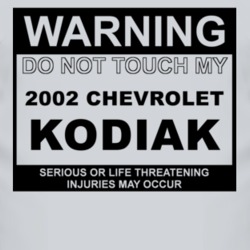 Warning Do Not Touch My 2002 Chevy Kodiak Funny Car T Shirt