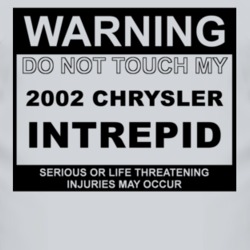Warning Do Not Touch My 2002 Chrysler Intrepid Funny Car T Shirt