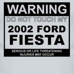 Warning Do Not Touch My 2002 Fiesta Funny Car T Shirt