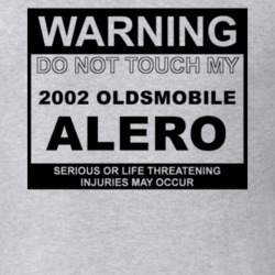 Warning Do Not Touch My 2002 Oldsmobile Alero Funny Car T Shirt