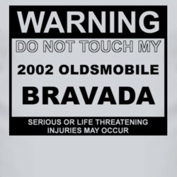 Warning Do Not Touch My 2002 Oldsmobile Bravada Funny Car T Shirt
