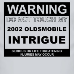 Warning Do Not Touch My 2002 Oldsmobile Intrigue Funny Car T Shirt