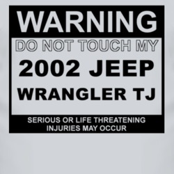 Warning Do Not Touch My 2002 Wrangler TJ Funny Car T Shirt