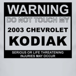 Warning Do Not Touch My 2003 Chevy Kodiak Funny Car T Shirt