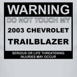 Warning Do Not Touch My 2003 Chevy TrailBlazer Funny Car T Shirt