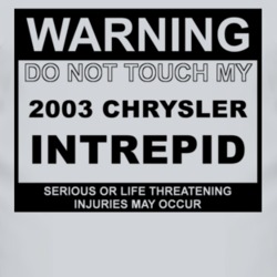 Warning Do Not Touch My 2003 Chrysler Intrepid Funny Car T Shirt