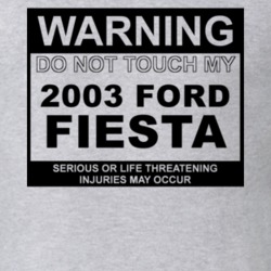 Warning Do Not Touch My 2003 Fiesta Funny Car T Shirt