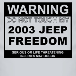 Warning Do Not Touch My 2003 Freedom Funny Car T Shirt