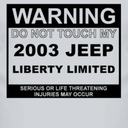 Warning Do Not Touch My 2003 Liberty Limited Funny Car T Shirt