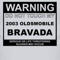 Warning Do Not Touch My 2003 Oldsmobile Bravada Funny Car T Shirt