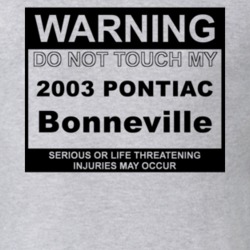 Warning Do Not Touch My 2003 Pontiac Bonneville Funny Car T Shirt