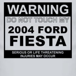 Warning Do Not Touch My 2004 Fiesta Funny Car T Shirt