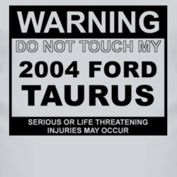 Warning Do Not Touch My 2004 Taurus Funny Car T Shirt