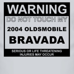 Warning Do Not Touch My 2004 Oldsmobile Bravada Funny Car T Shirt