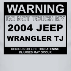 Warning Do Not Touch My 2004 Wrangler TJ Funny Car T Shirt