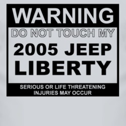 Warning Do Not Touch My 2005 Liberty Funny Car T Shirt