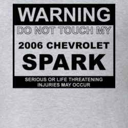 Warning Do Not Touch My 2006 Chevy Spark Funny Car T Shirt