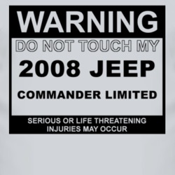Warning Do Not Touch My 2008 Commander Limited Funny Car T Shirt
