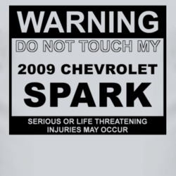 Warning Do Not Touch My 2009 Chevy Spark Funny Car T Shirt