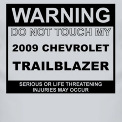 Warning Do Not Touch My 2009 Chevy TrailBlazer Funny Car T Shirt