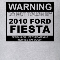 Warning Do Not Touch My 2010 Fiesta Funny Car T Shirt