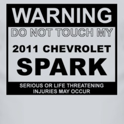 Warning Do Not Touch My 2011 Chevy Spark Funny Car T Shirt