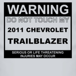 Warning Do Not Touch My 2011 Chevy TrailBlazer Funny Car T Shirt