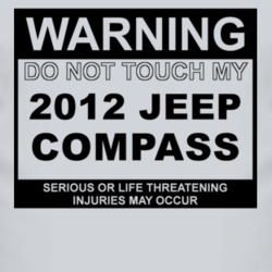 Warning Do Not Touch My 2012 Compass Funny Car T Shirt